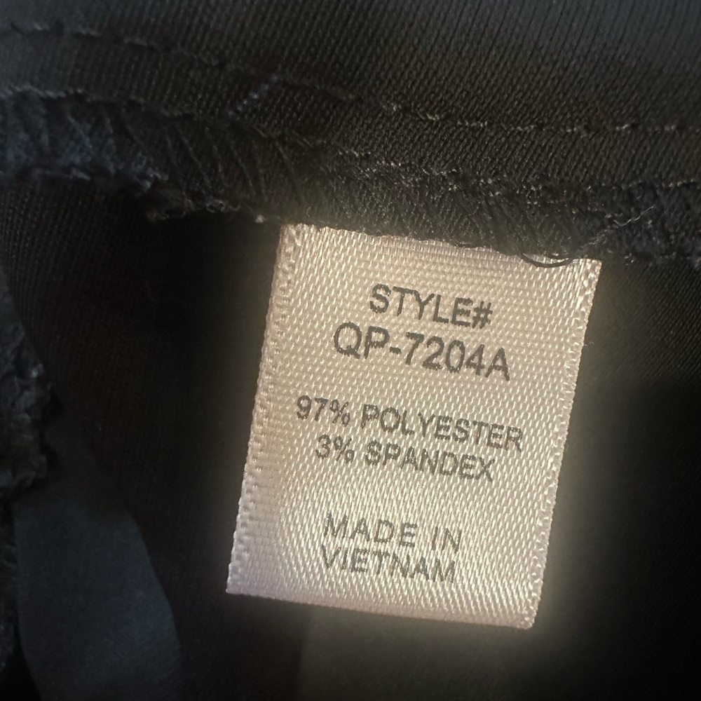 Zenana Wide Leg Pants Size XL Black High Rise Pockets Elastic Waistband At Back - Picture 8 of 12